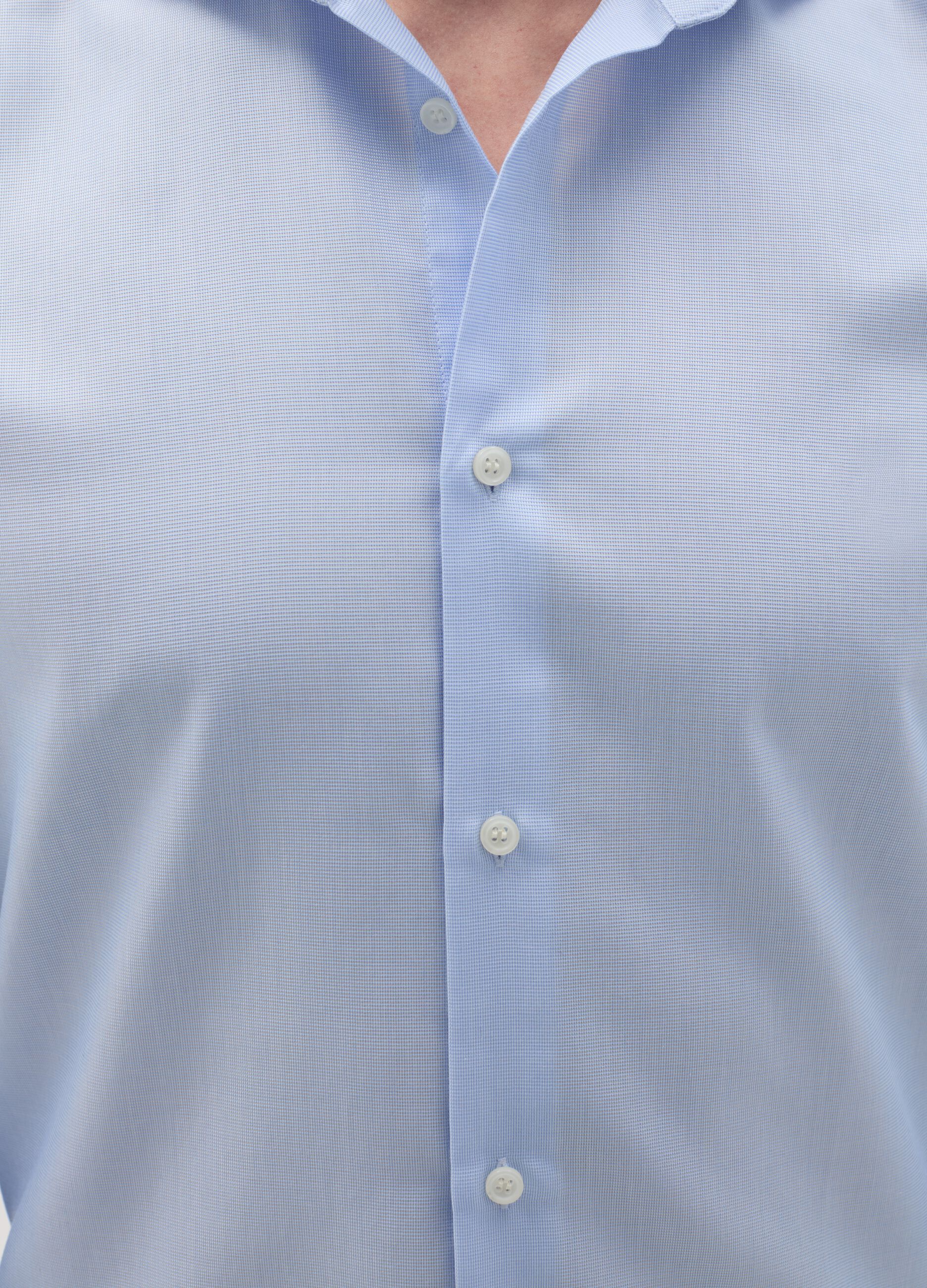 Slim-fit easy-iron shirt