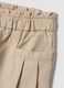 Pantaloni beige in puro cotone barrel fit_2