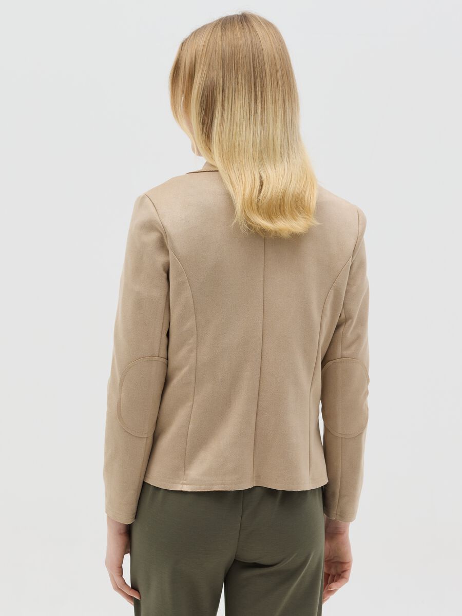 Short beige suede jacket_3