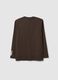 Boys' brown pure cotton over-fit T-shirt_1
