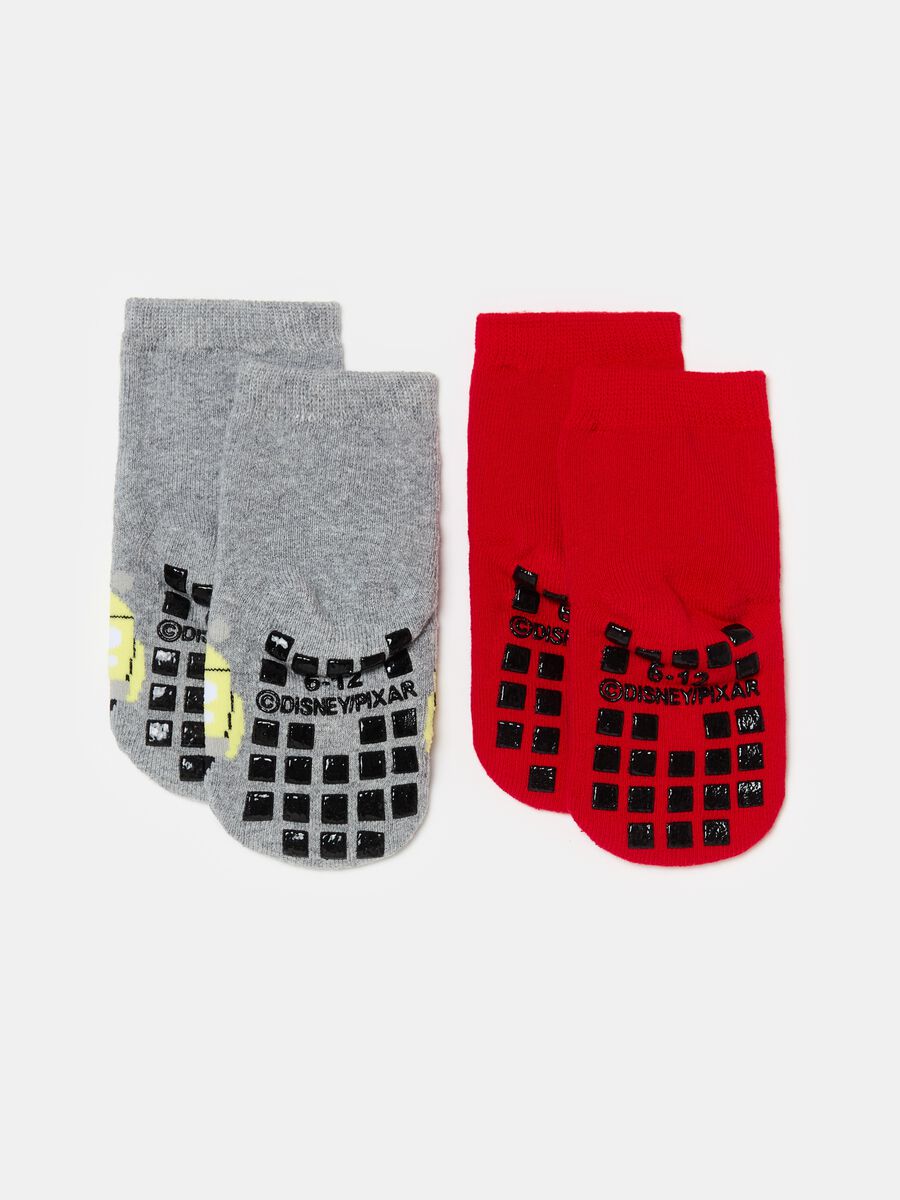 Two-pair pack slipper socks in organic cotton_1