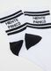 Black and white stretchy fabric socks_1