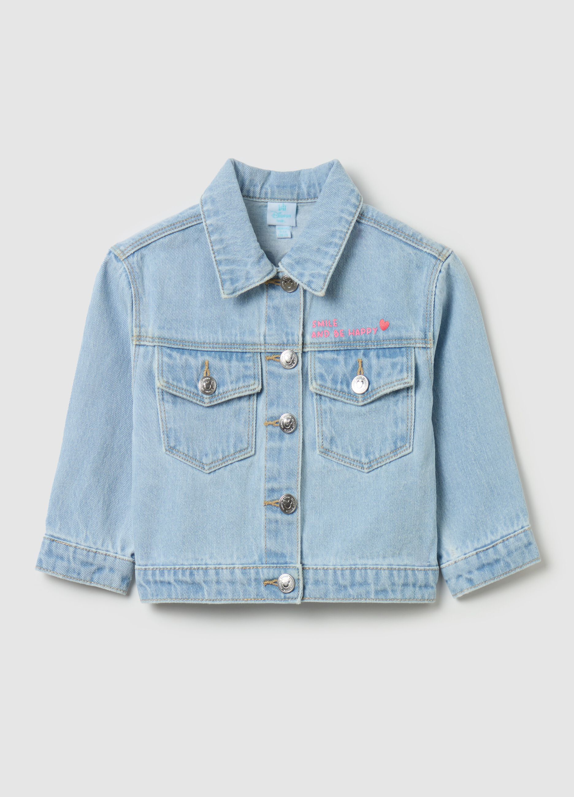 Giacca in denim con stampa Minnie