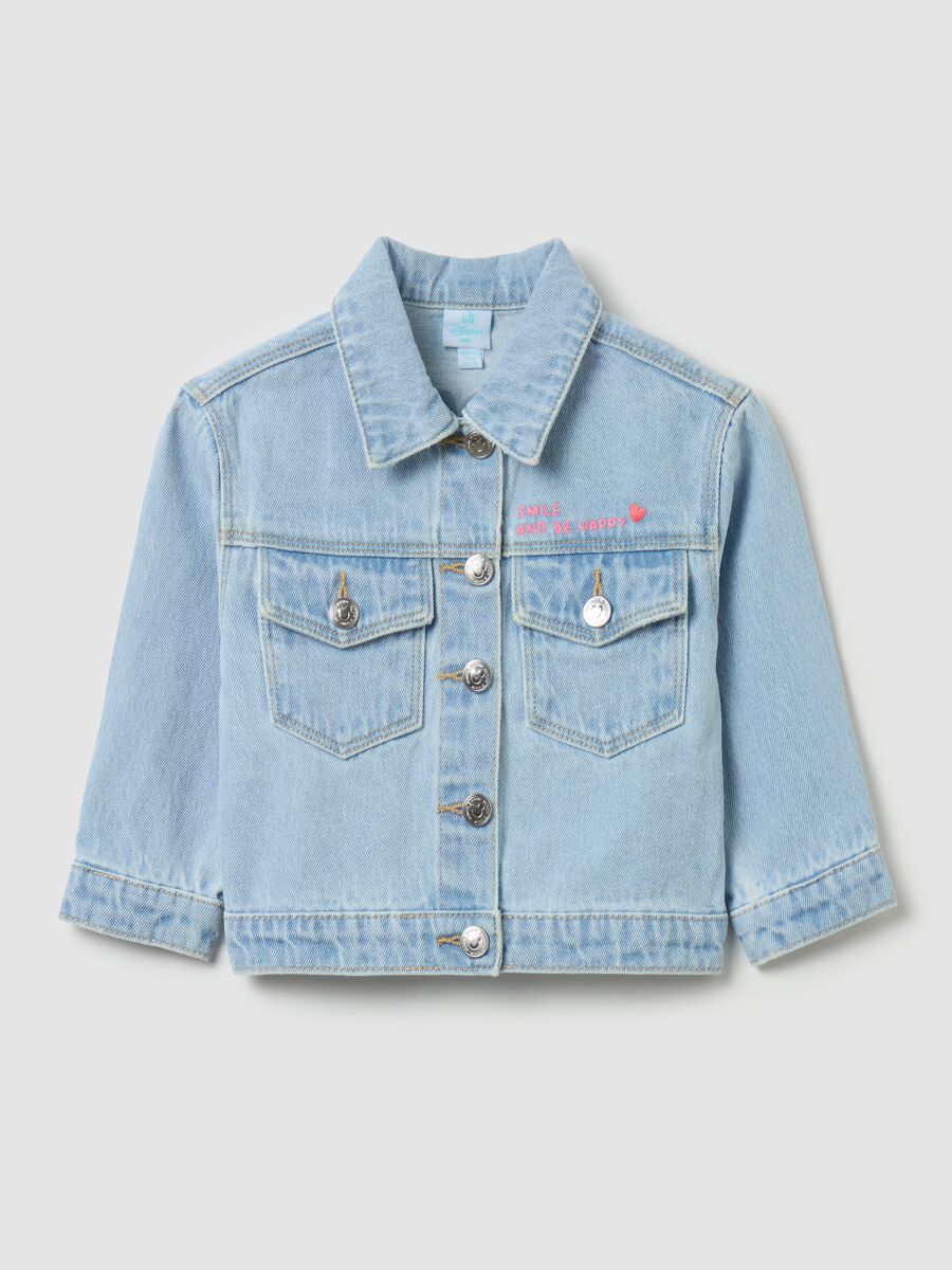 Denim jacket with Minnie Mouse print_0