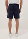 Shorts blu in puro cotone regular fit_2