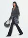Jeans neri flare in cotone elasticizzato_4