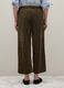 Green corduroy cotton trousers with regular fit_2