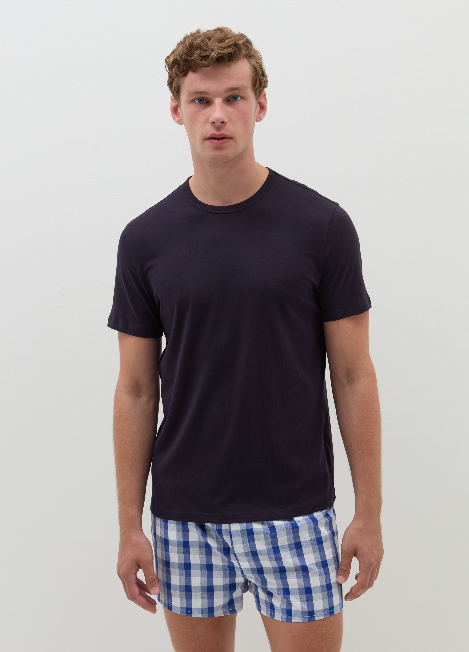 Bipack t-shirt intime girocollo in jersey