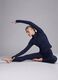 Full-zip blu fitted in tessuto elasticizzato ALTAVIA STUDIO_1