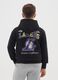 Children's black cotton blend sweatshirt regular fit with Lakers logo_1