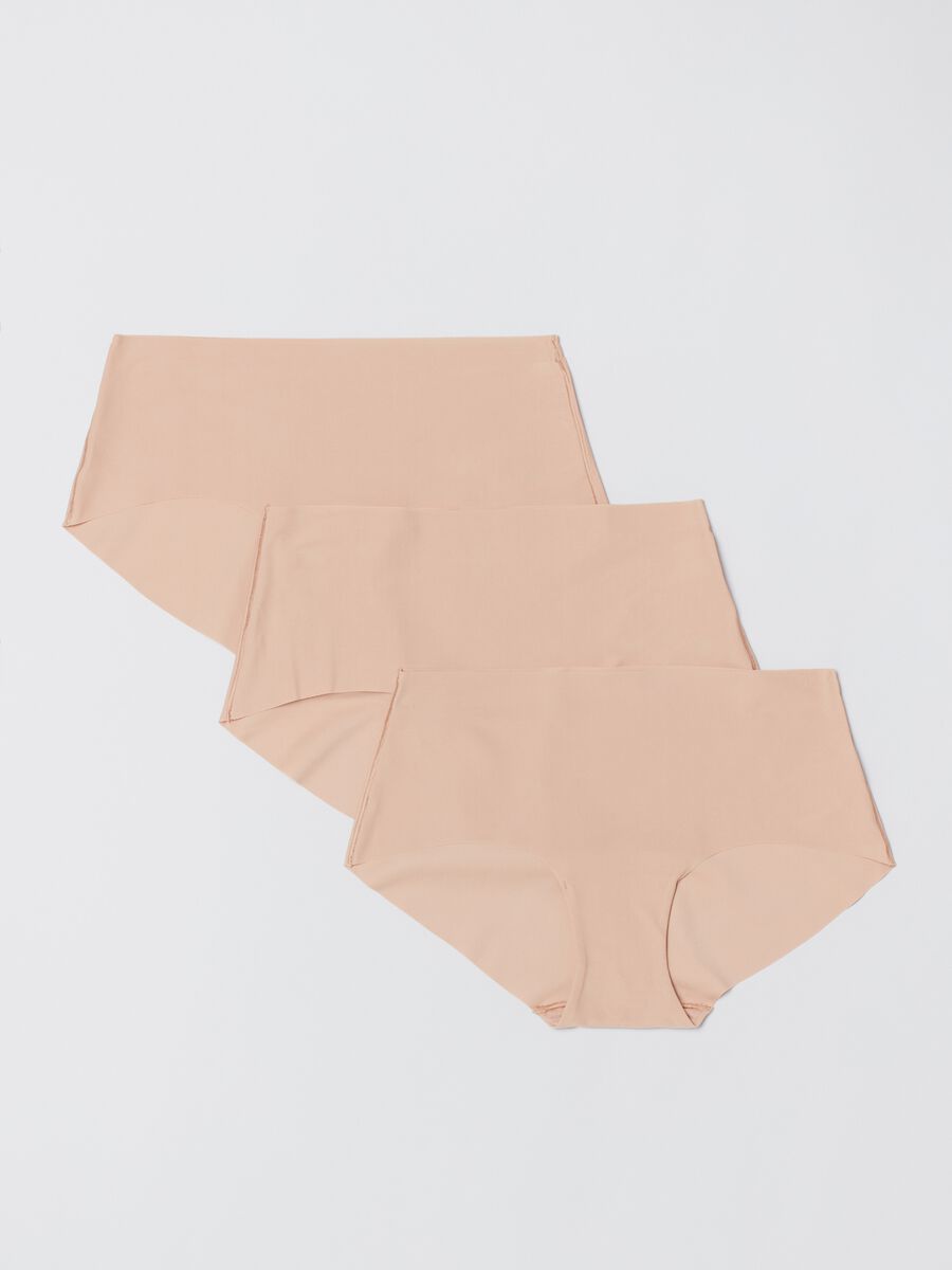 Three-pair pack microfibre French knickers_0