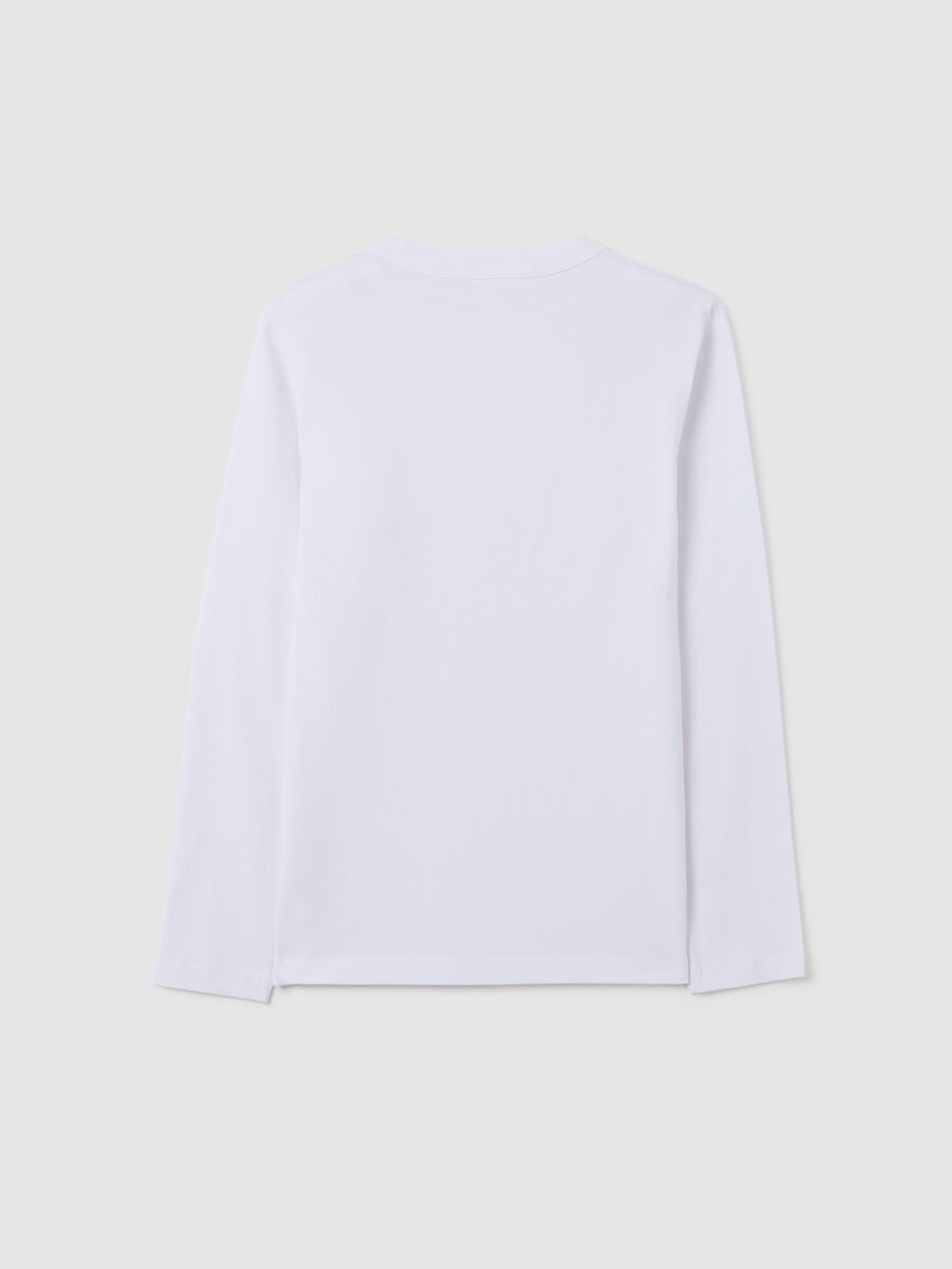 Boys' pure cotton white regular fit t-shirt_4