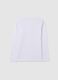 Boys' pure cotton white regular fit t-shirt_4