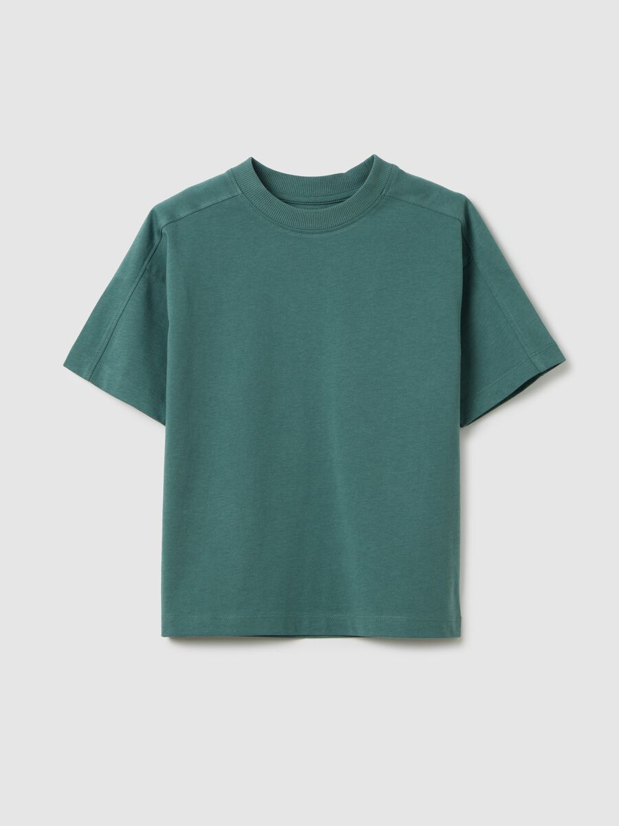 Green T-shirt in pure cotton OVS Kids_0