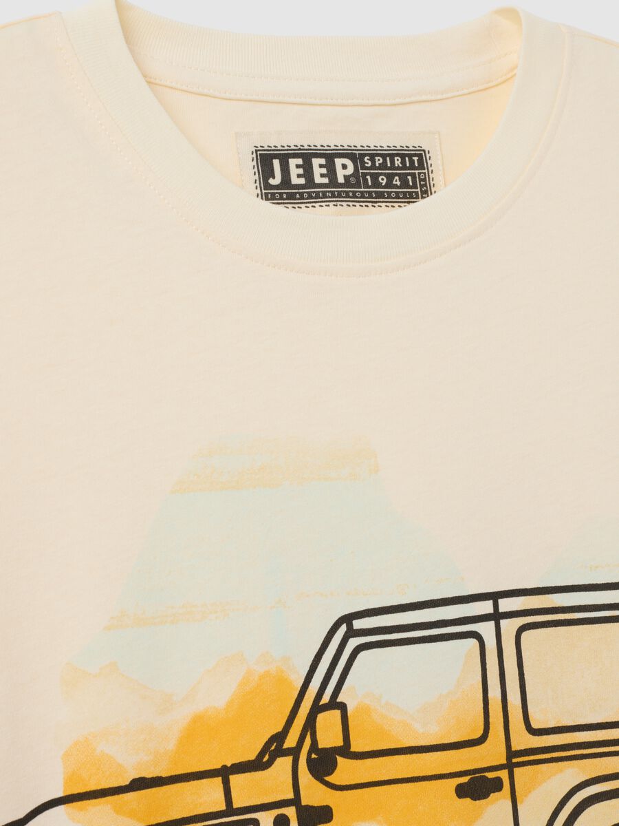 T-shirt in puro cotone beige regular fit_5