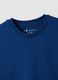 Blue pure cotton short-sleeve T-shirt_1