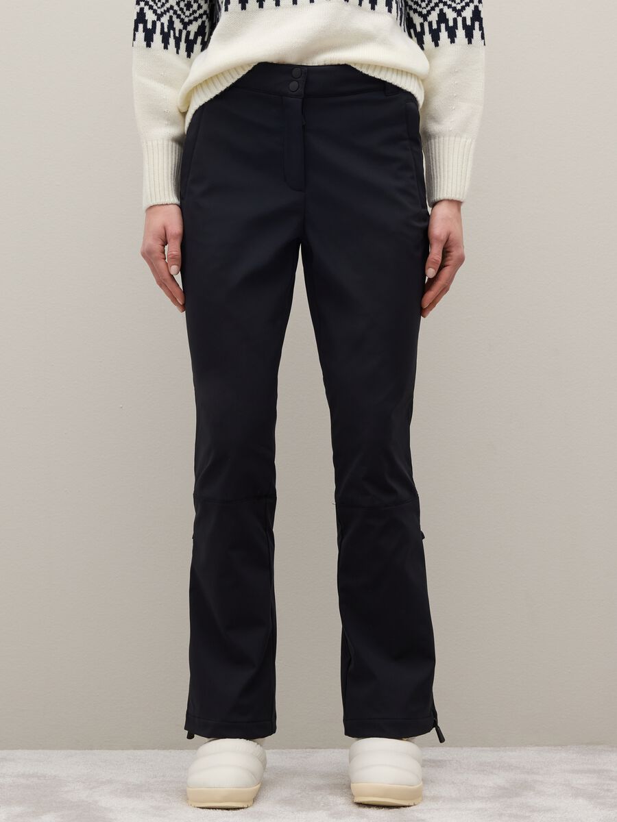 Black Skinny Fit Sports Trousers_1