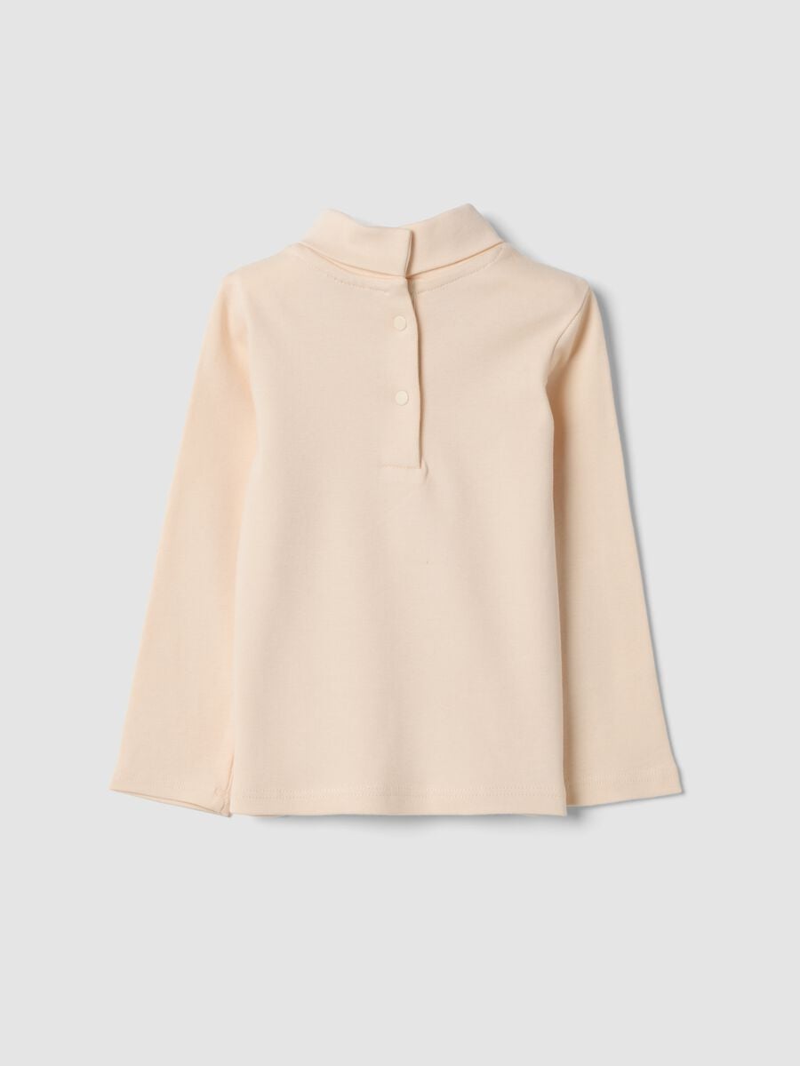 Orange pure organic cotton crew-neck T-shirt_2