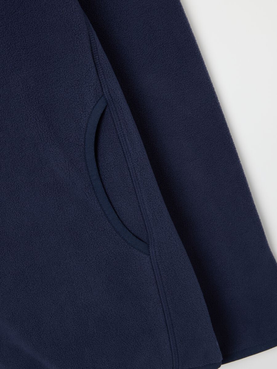Blue Fleece Full Zip Hoodie_1