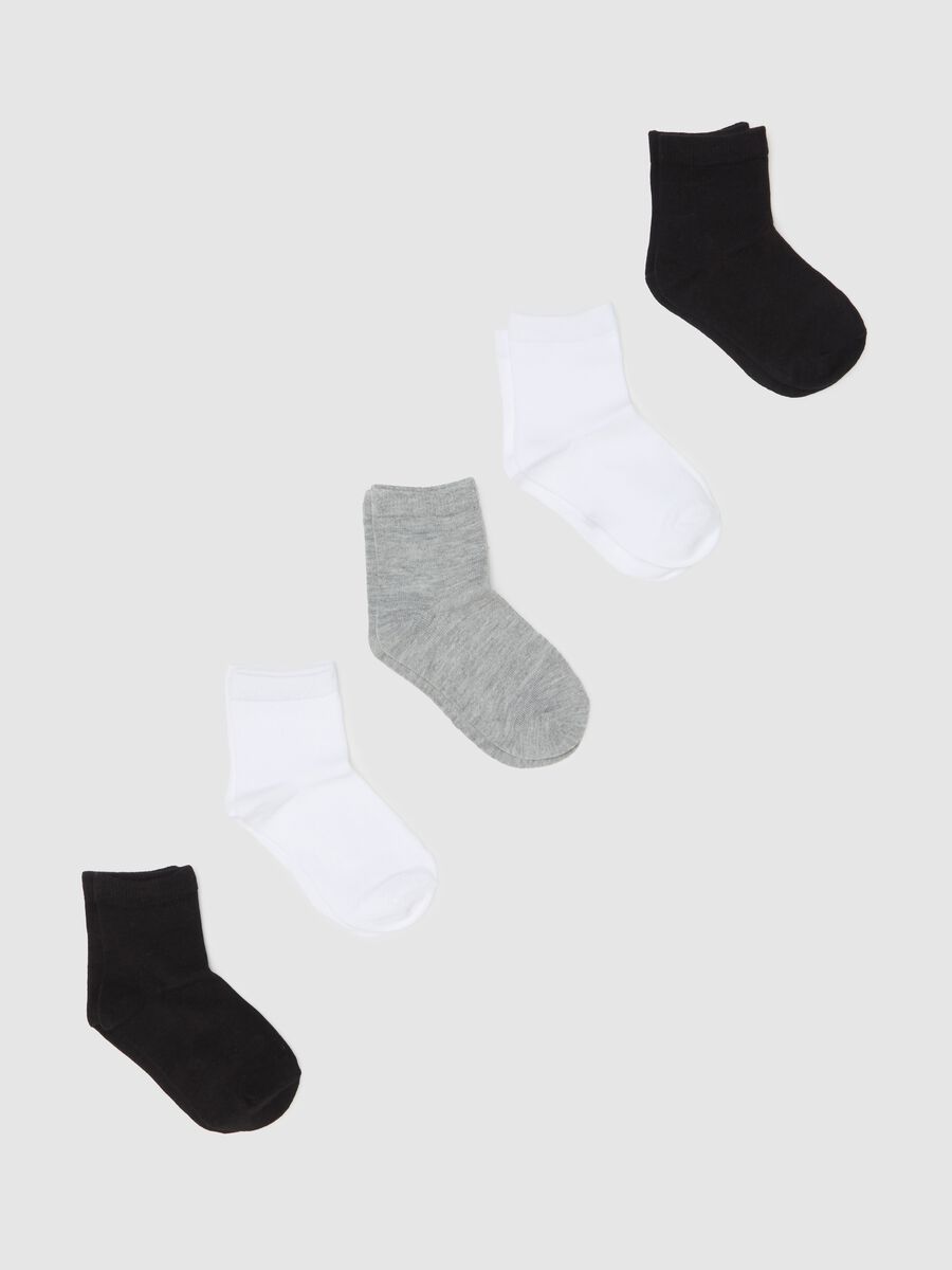 Five-pair pack short stretch socks_0