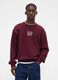Burgundy Crew Neck Sweatshirt_0