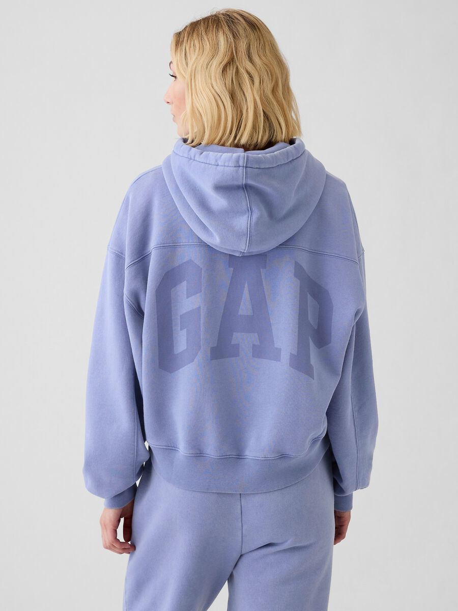 Oversized sweatshirt with hood and logo_2