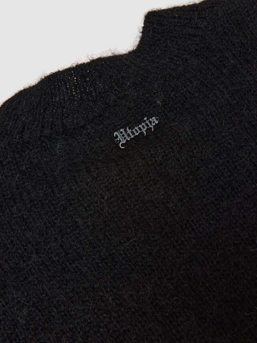 Mohair Crew Neck Black_2