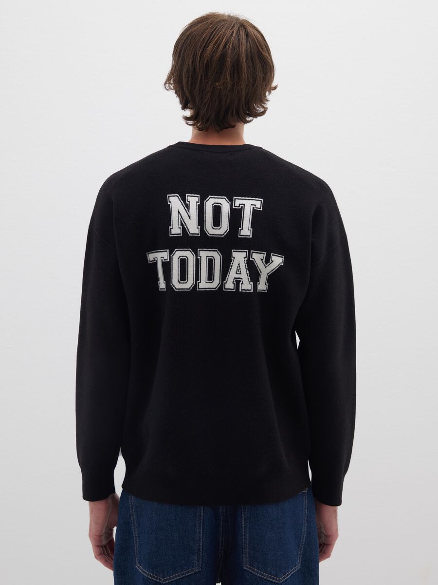 Black regular fit jumper_2