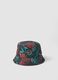 Multicolour exotic print bucket hat_0