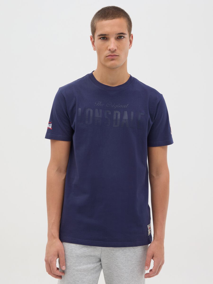 Lonsdale Blue Cotton Short Sleeve T-shirt_0