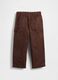 Brown Stretch Trousers for Boys_1