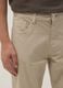 Slim fit beige stretch cotton trousers_3