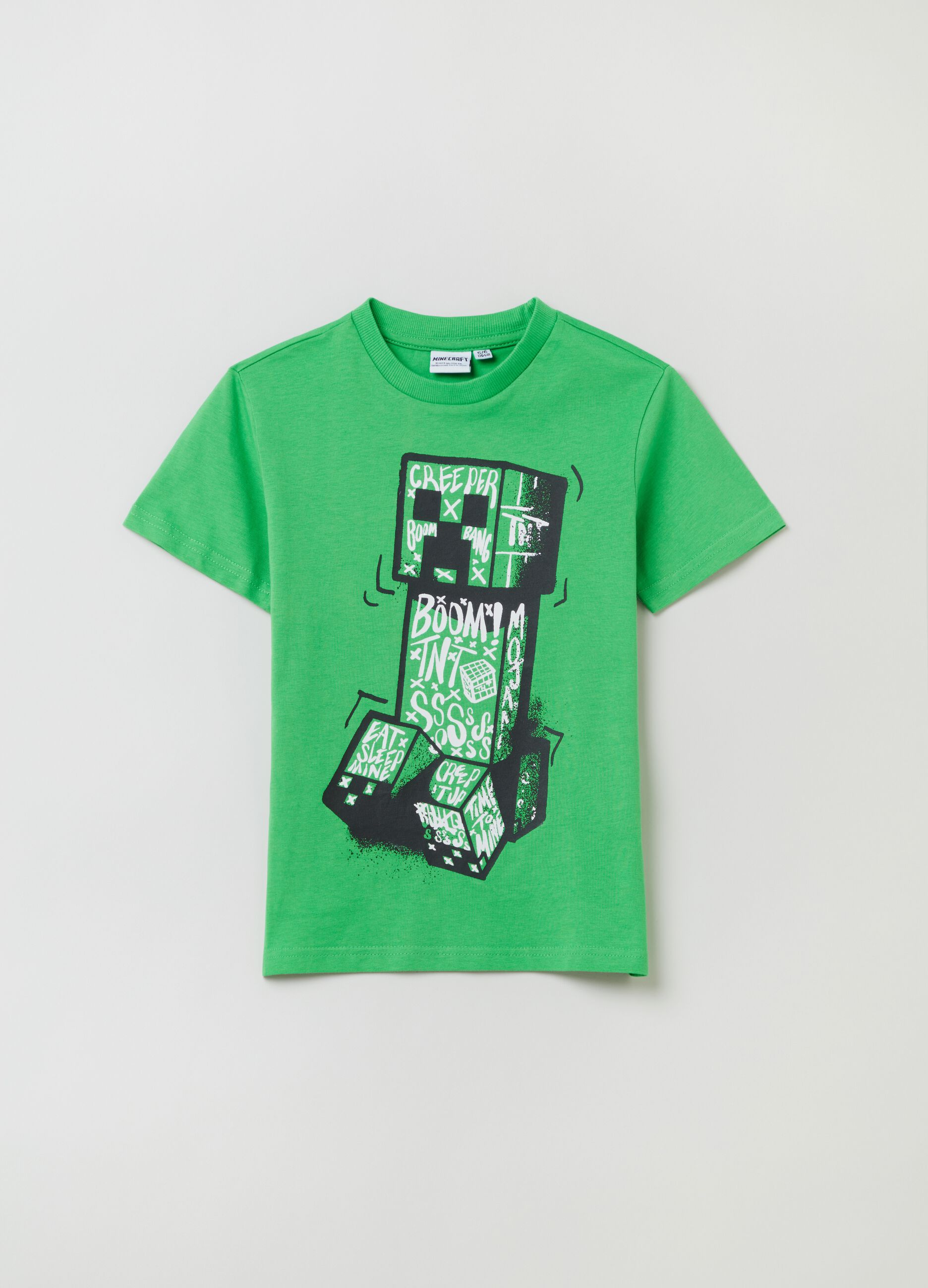 T-shirt in cotone con stampa Minecraft