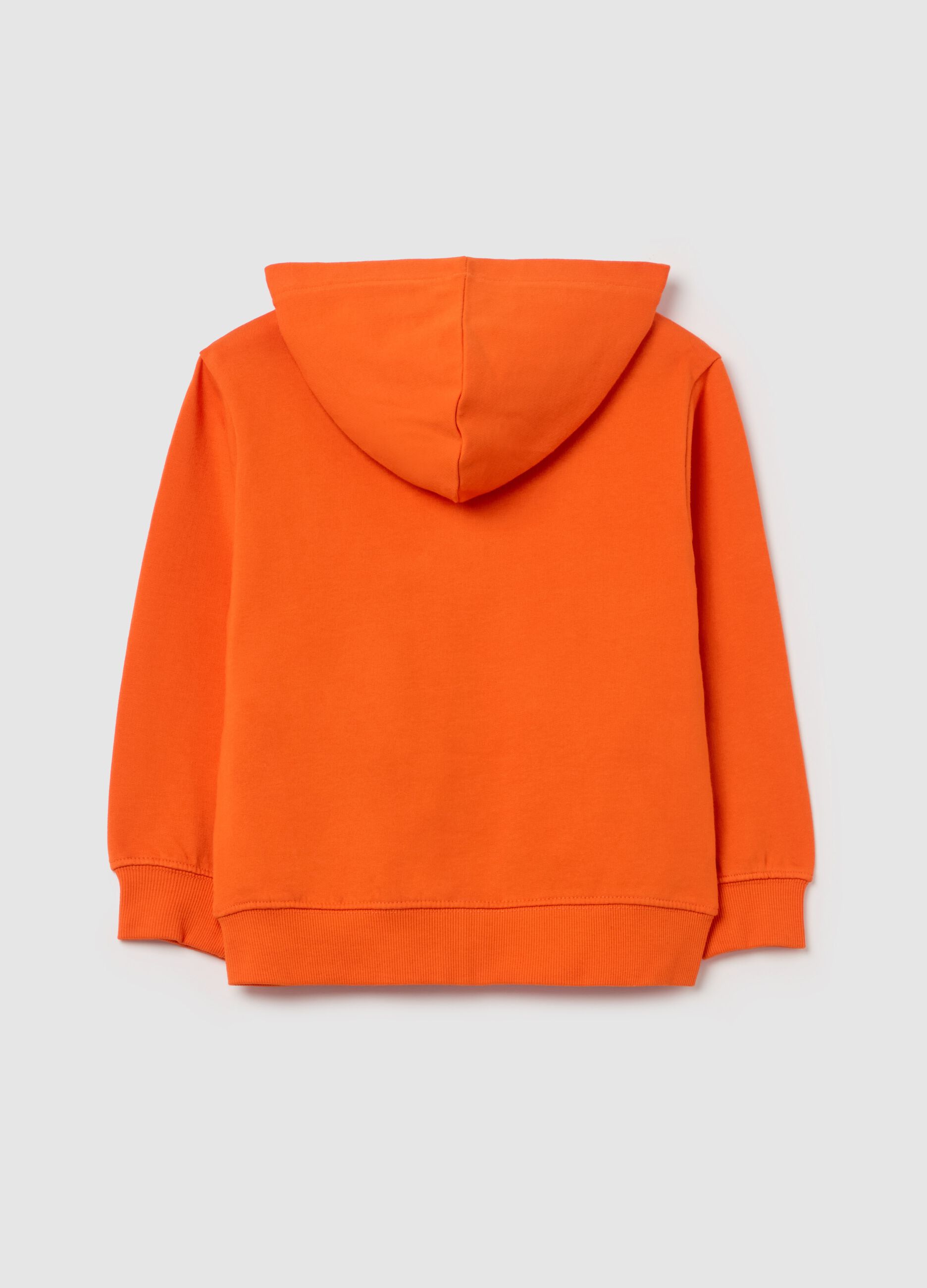 Full-zip sweatshirt in French terry with hood