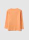 Kids Regular Fit Orange Pure Cotton T-shirt with Print_1
