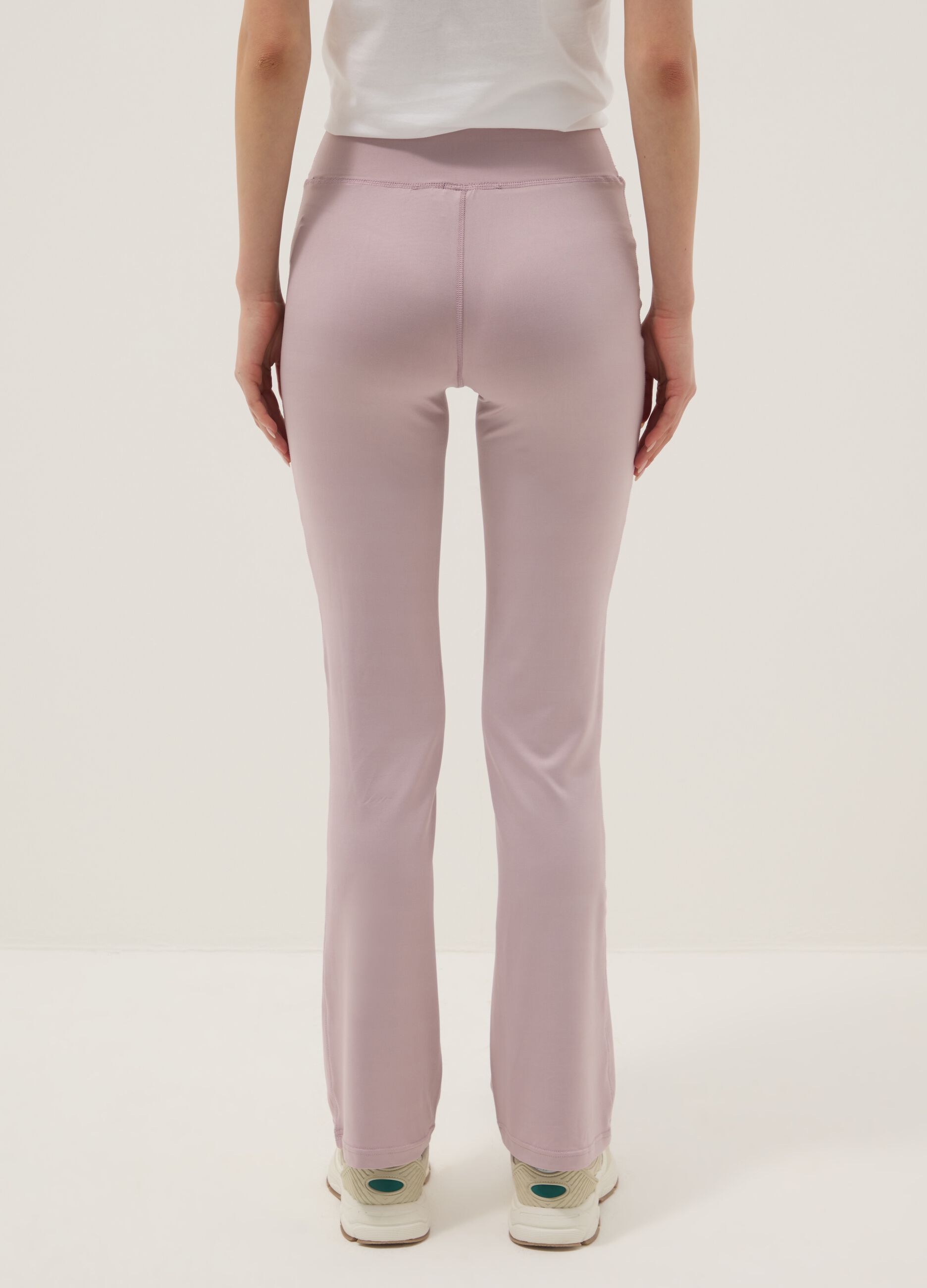 Pink regular fit leggings with Everlast logo