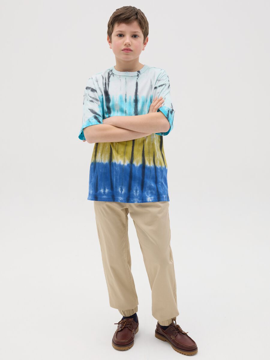 Canvas chino joggers with drawstring_1