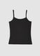 Black stretch crew-neck vest top, regular fit_6