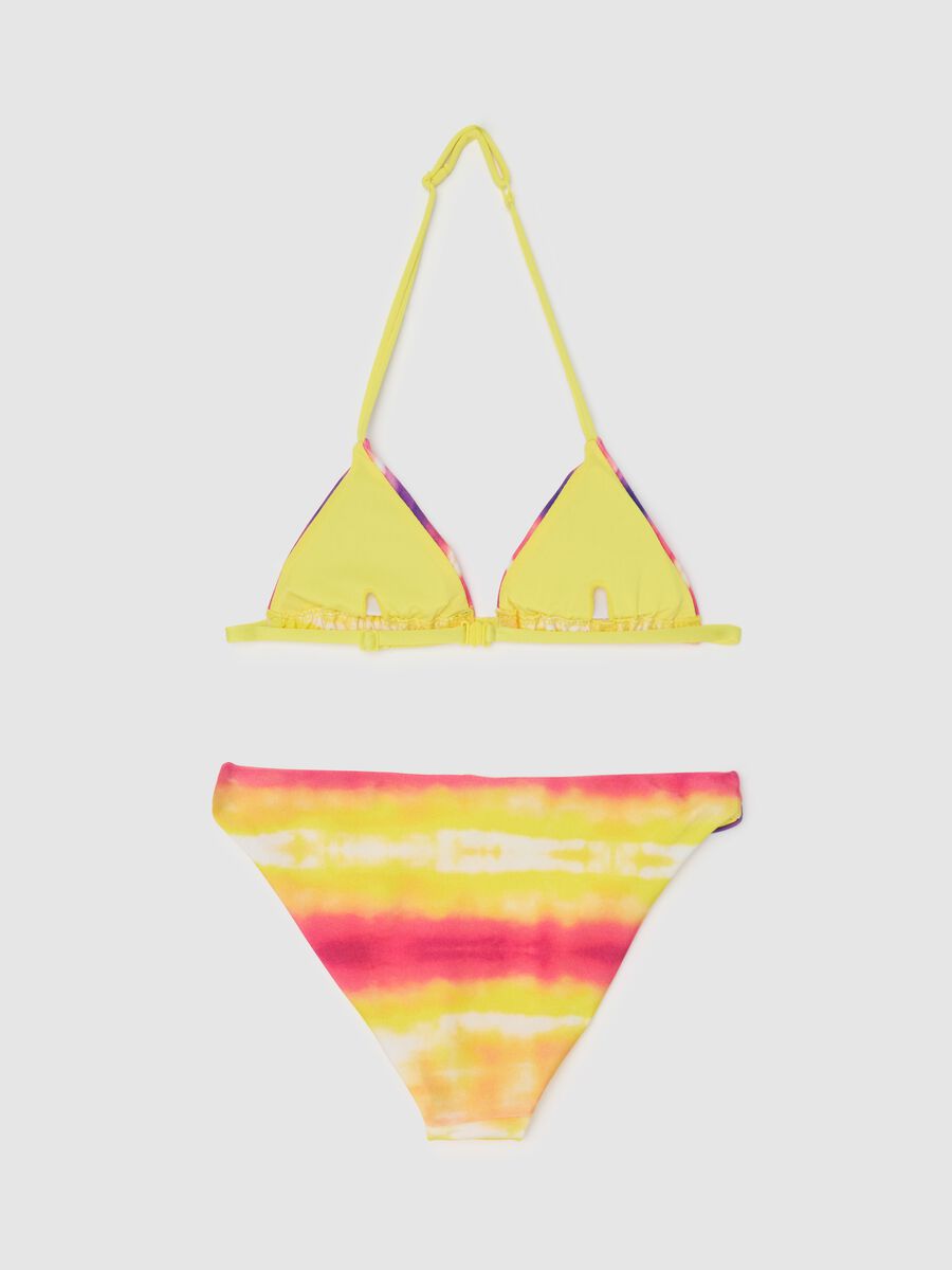 Girls' Multicolour Stretch Fabric Bikini_1