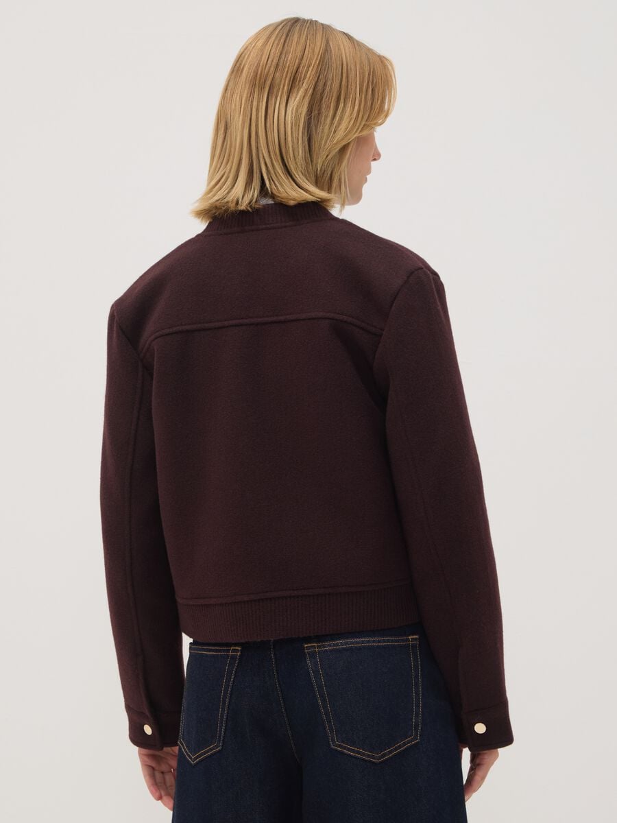 Giacca viola vinaccia regular fit con zip_3