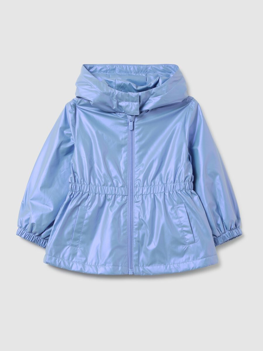 Girls' Jacket in Blue Fabric Regular Fit_0