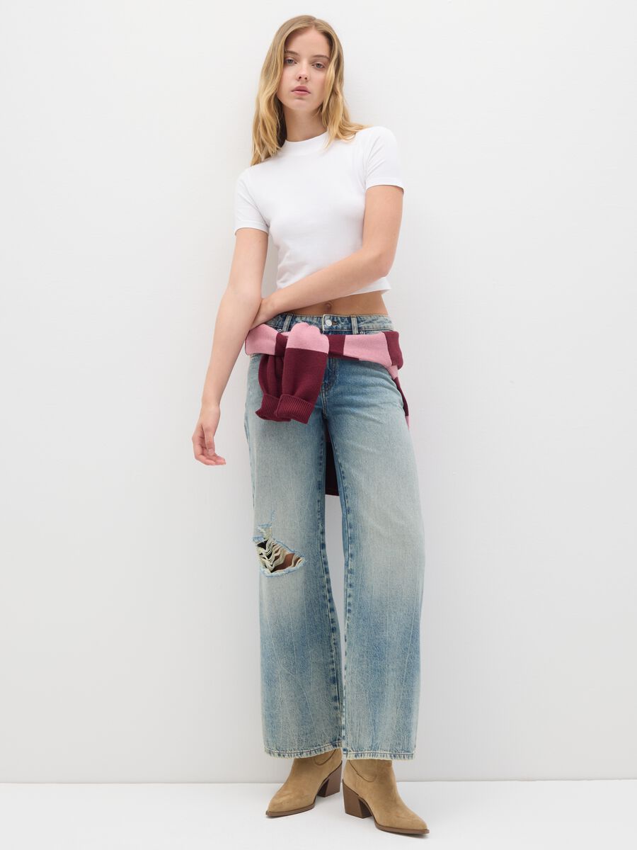 Jeans in puro cotone denim baggy_1