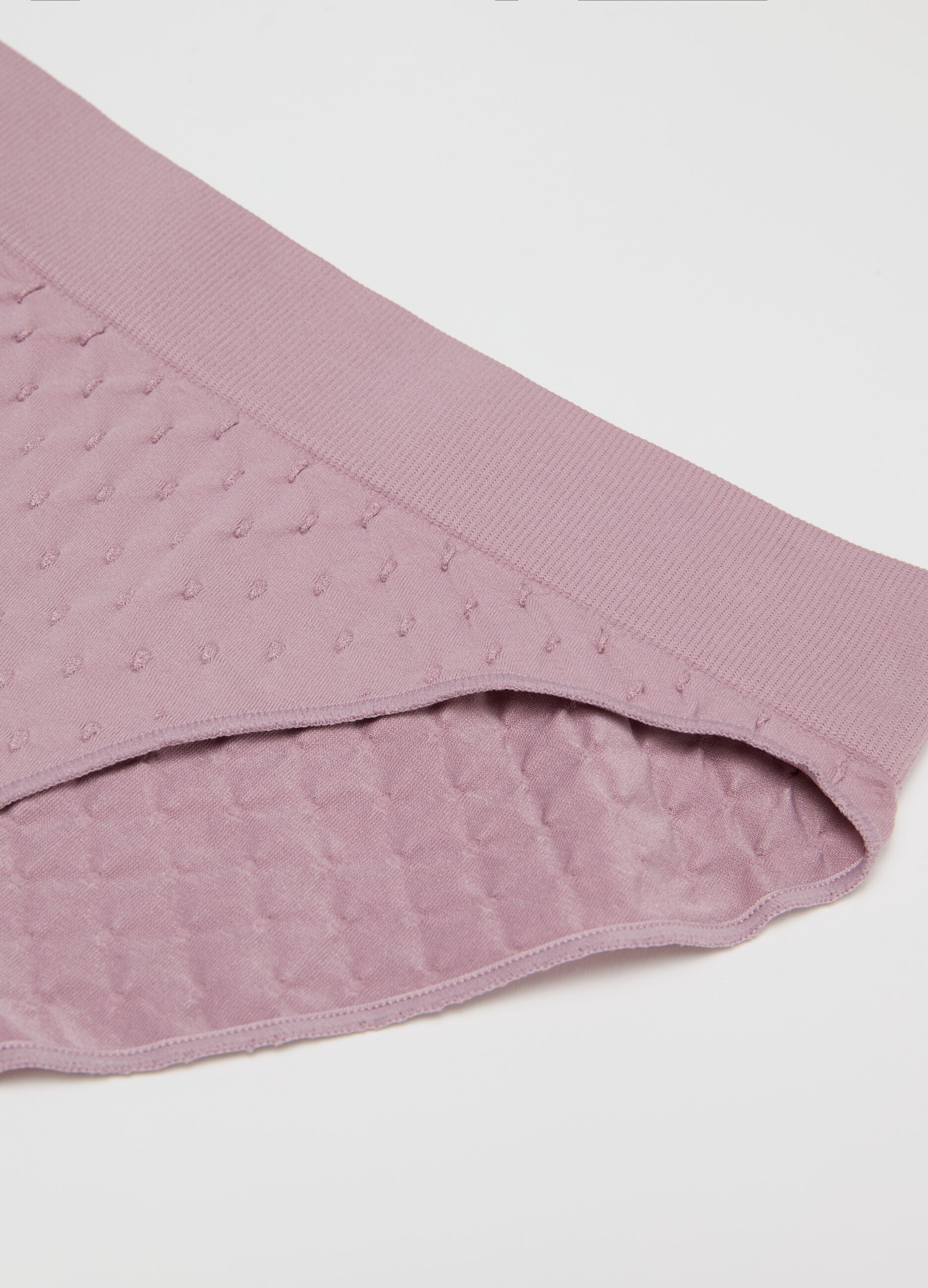Microfibre briefs with dobby weave