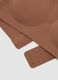 Brown stretch-fabric bra with removable padding_1