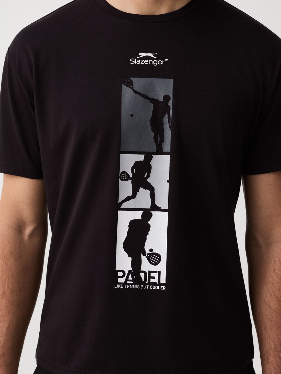 T-shirt tennis con stampa padel Slazenger_1