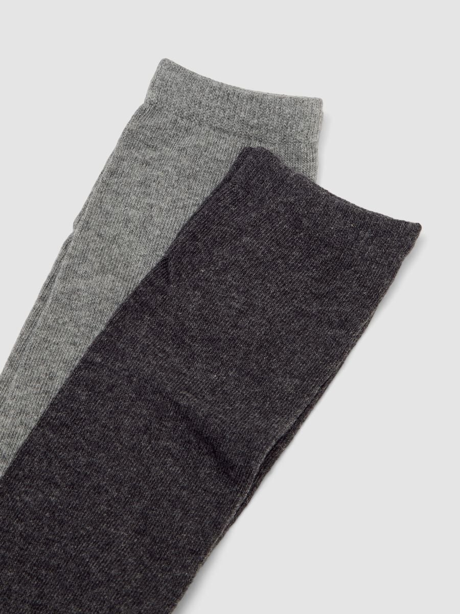 Three-pack of grey socks in organic stretch cotton_2