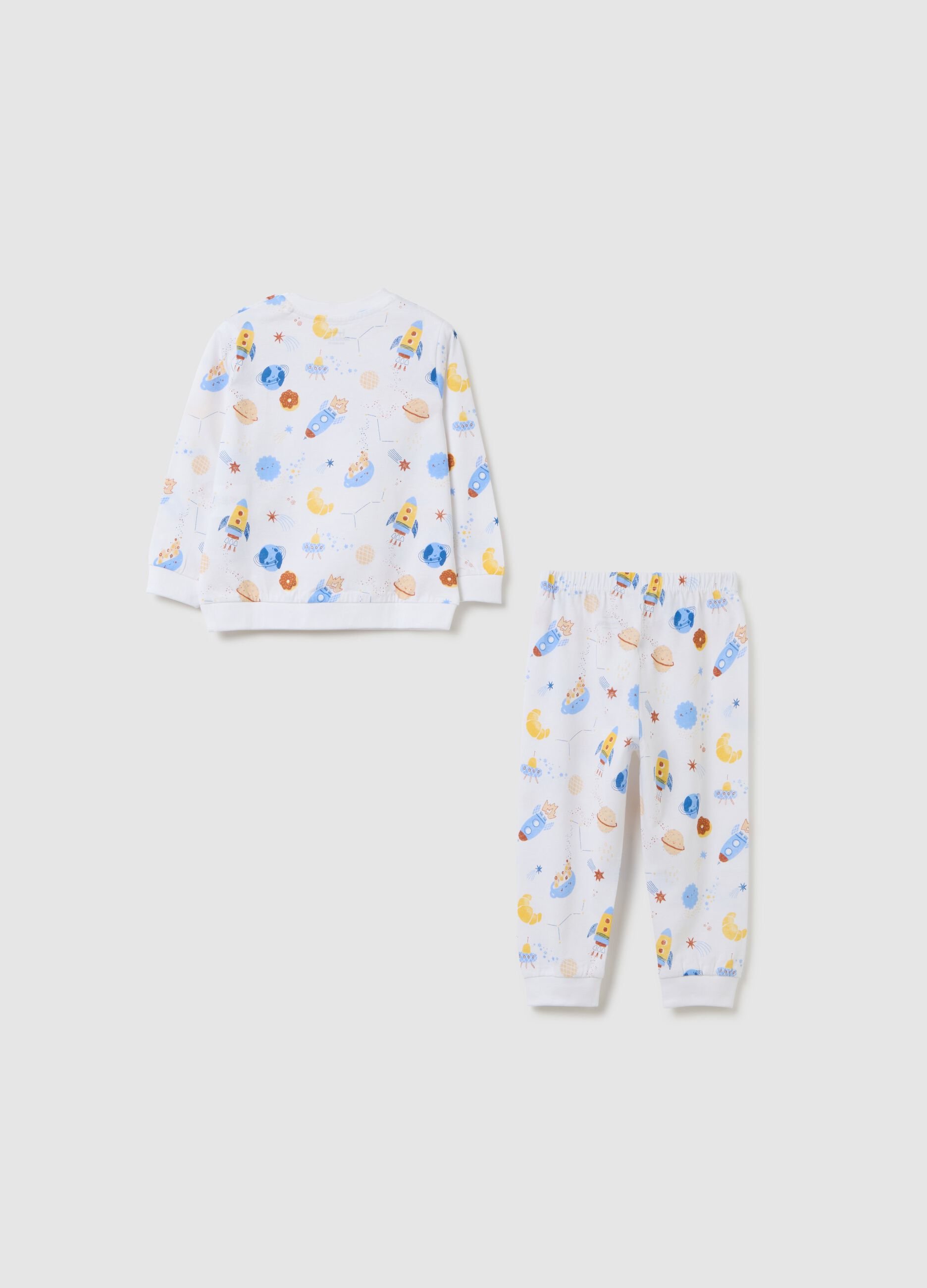 Children's pyjamas in multicolour pure cotton regular fit