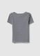 Slim fit multicolour striped stretch cotton girls' T-shirt_4