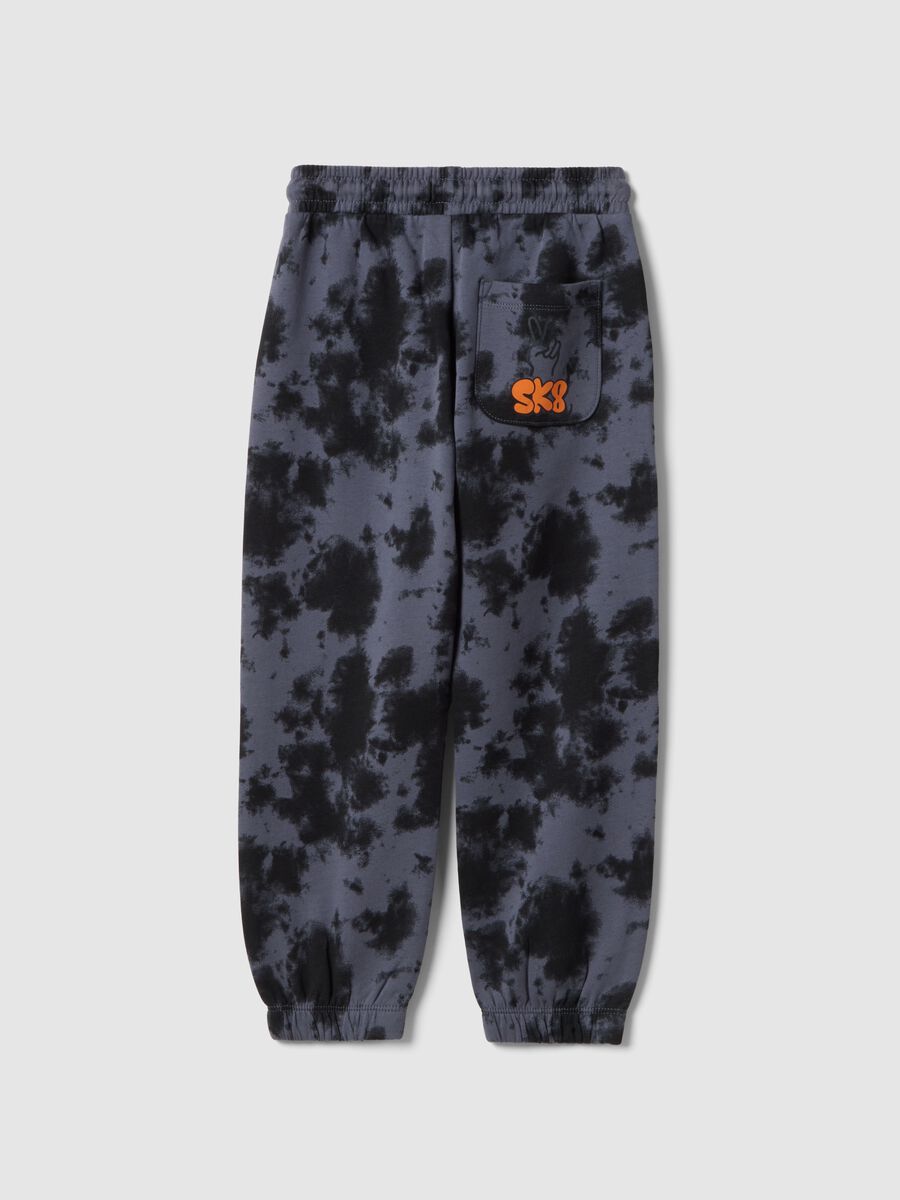 Kids' Regular Fit Multicolour Pure Cotton Tie-Dye Trousers_1