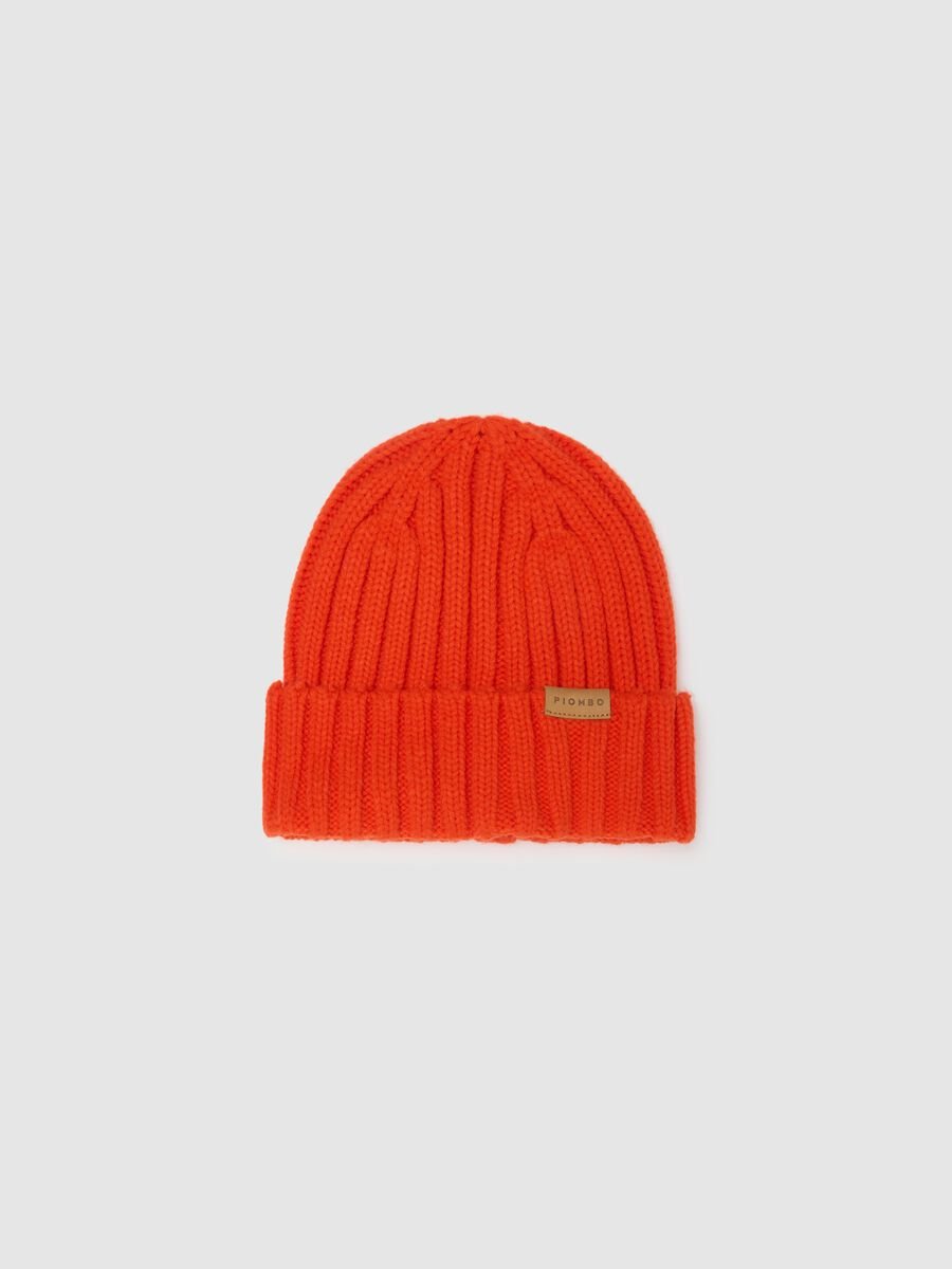 Orange Wool-Blend Hat_1
